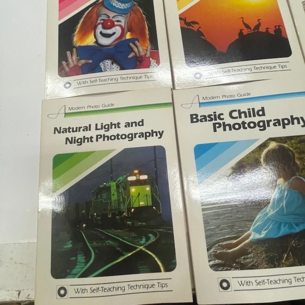 Vtg Modern Photo Guide Book Lot 9 Minolta 1980s Film Darkroom Camera Tutorials